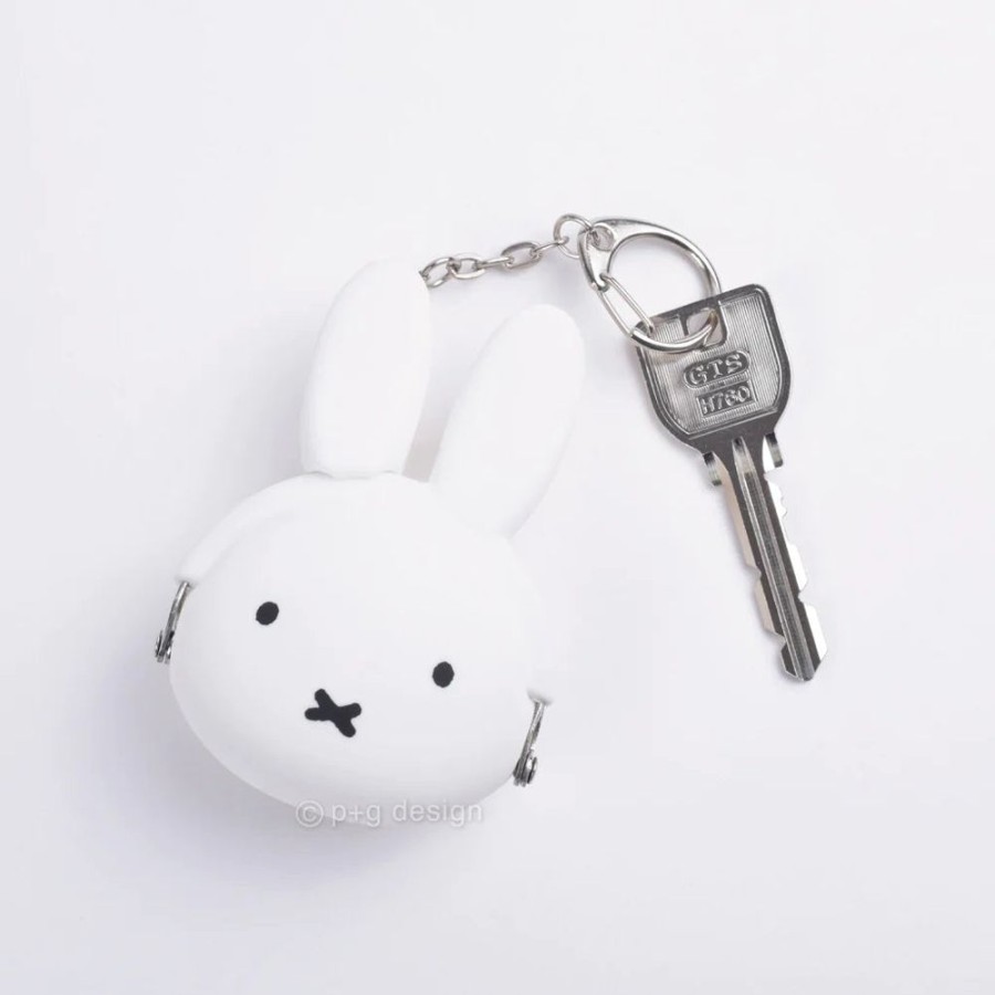 Fashion kawada | Mimi Pochi Baby Miffy White Keychain Purse