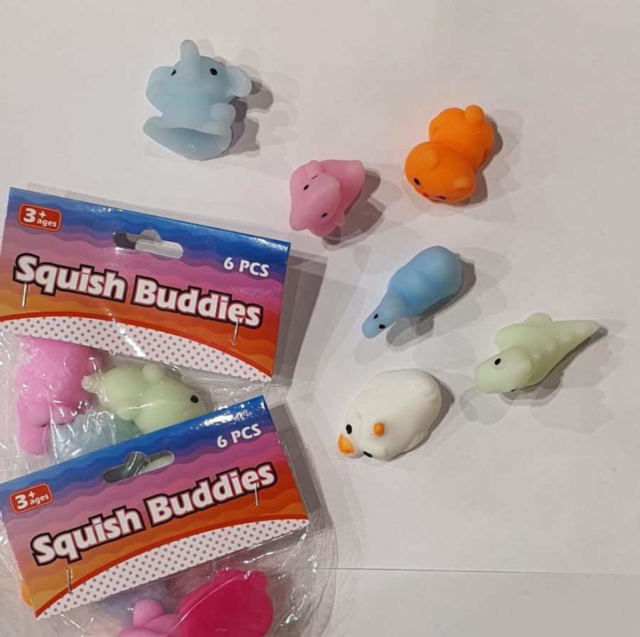 Toys All Brands Toys | Squish Buddies 6 Pack Assorted