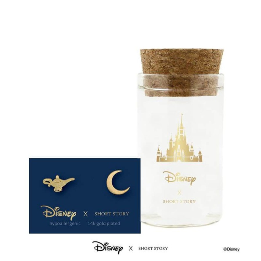 Fashion Disney | Disney - Aladdin - Jasmine Lamp & Moon Earrings (Gold)