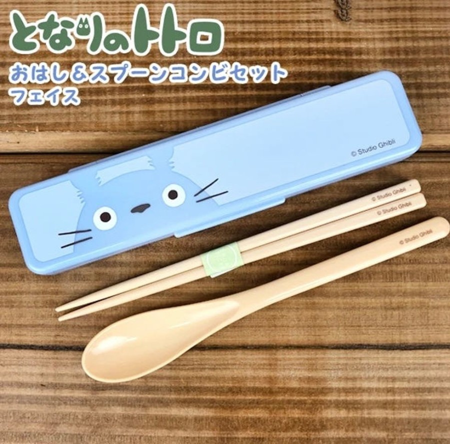 Anime Skater | Totoro Face Chopsticks And Spoon Set