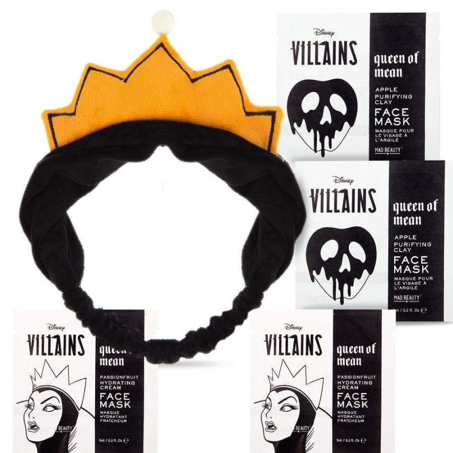 Fashion Mad Beauty | Disney Pop Villains Headband & Face Masks Set