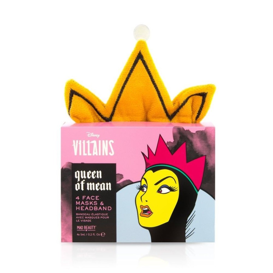 Fashion Mad Beauty | Disney Pop Villains Headband & Face Masks Set