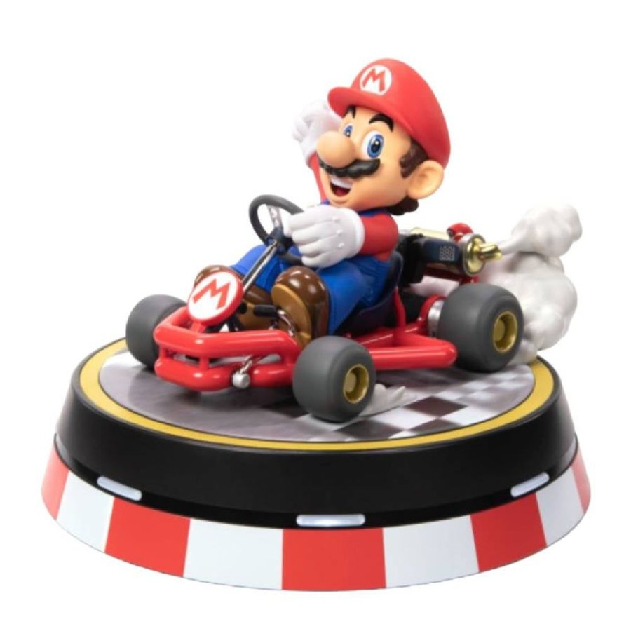 Popculture First 4 Figures | Mario Kart - Mario Pvc Statue (Collector'S Edition)