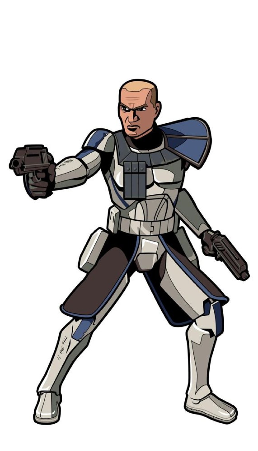 Popculture Star Wars | Star Wars: Clone Wars - Figpin - Captain Rex (No Helmet)