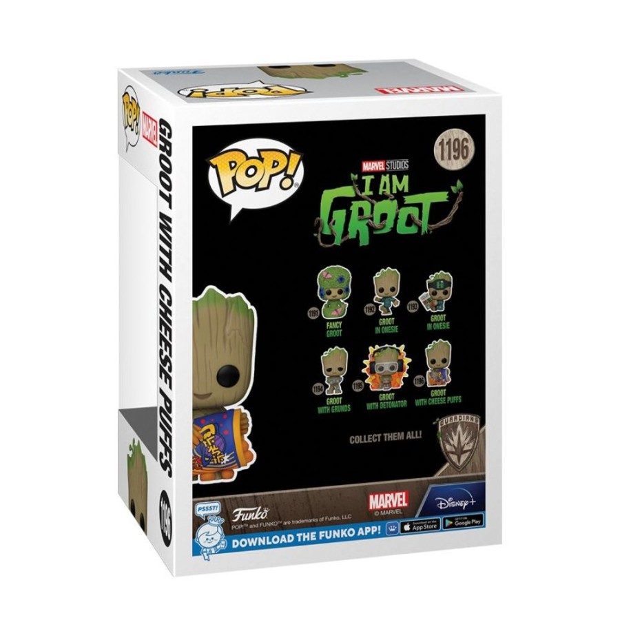 Popculture Funko | I Am Groot (Tv) - Groot With Cheese Puffs Flocked Pop!Vinyl [Rs]