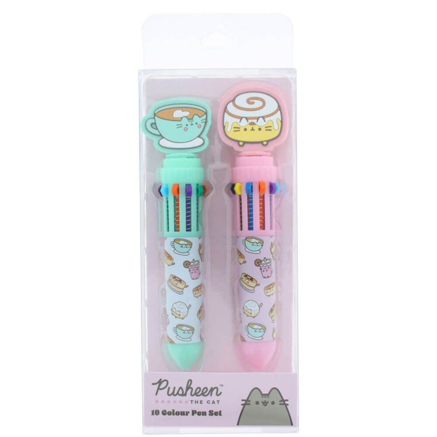 Stationery PUSHEEN | Pusheen Breakfast Club: 10 Colour Pen Set Of 2