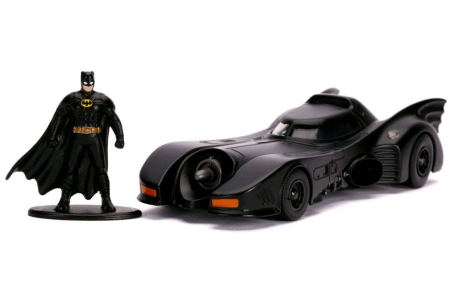 Popculture Jada Toys | Batman (1989) - Batmobile With Figure 1:32 Scale Hollywood Ride