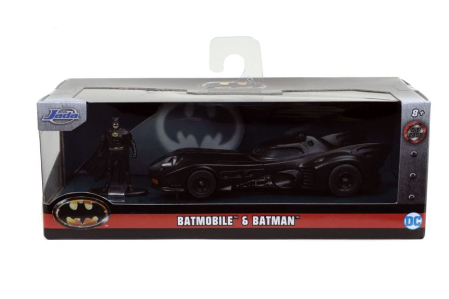 Popculture Jada Toys | Batman (1989) - Batmobile With Figure 1:32 Scale Hollywood Ride