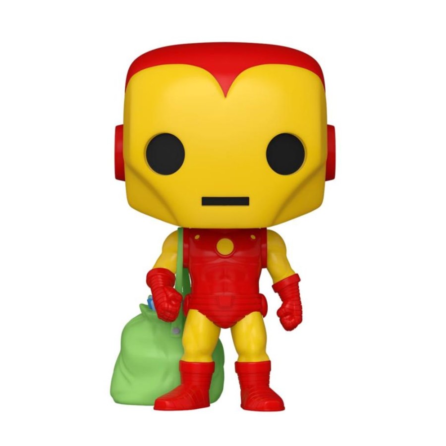 Fashion Funko | Marvel Comics - Iron Man With Bag Holiday Pop! Vinyl