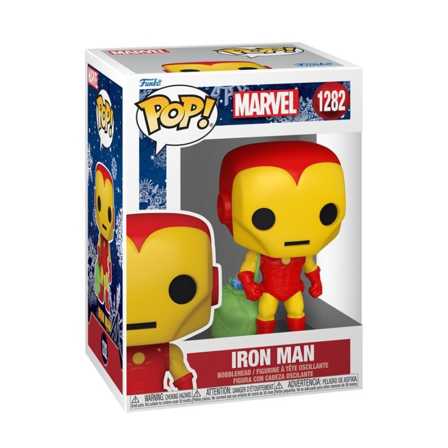 Fashion Funko | Marvel Comics - Iron Man With Bag Holiday Pop! Vinyl