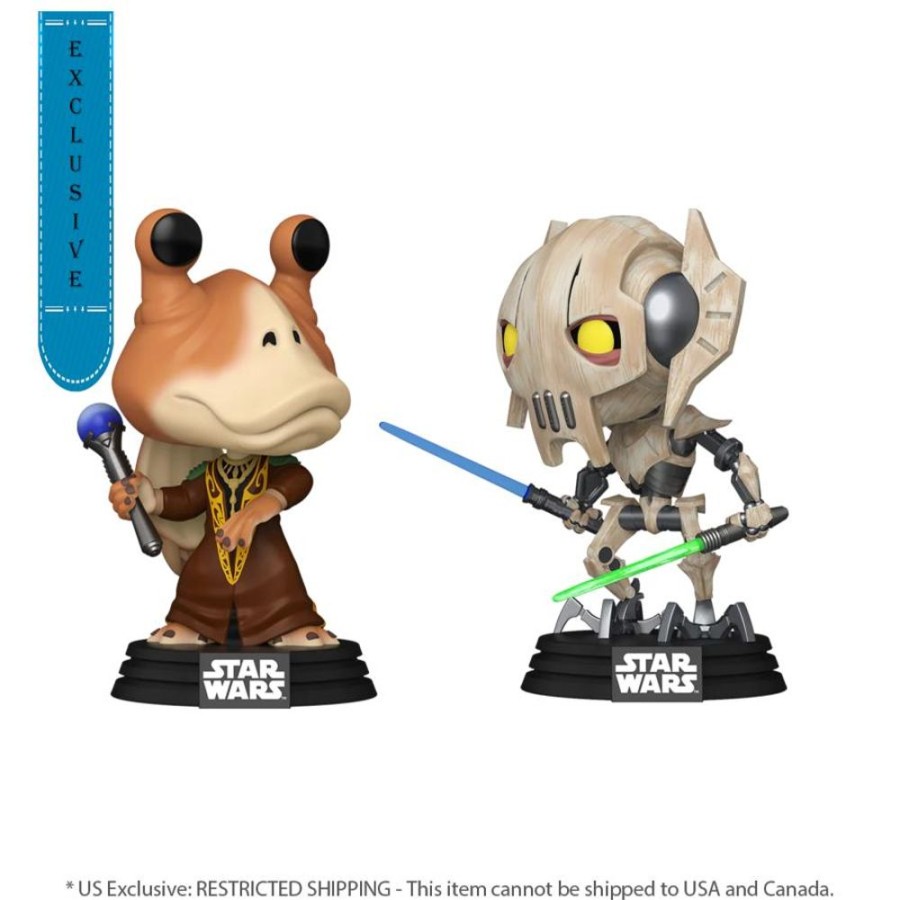 Popculture Star Wars | Star Wars: Clone Wars - Jar Jar Binks Vs General Grievous Pop! Vinyl 2-Pack [Rs]