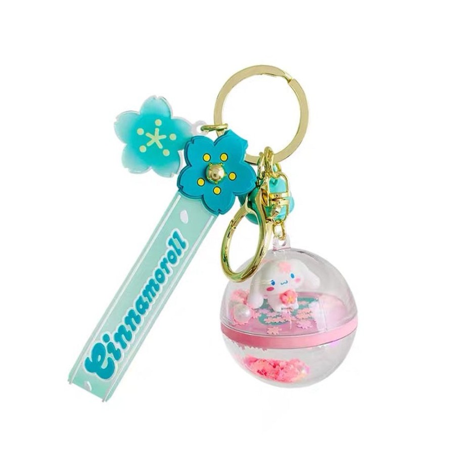 Anime Hello Kitty | Sanrio - Cinnamoroll & My Melody Sakura Bauble Keychain