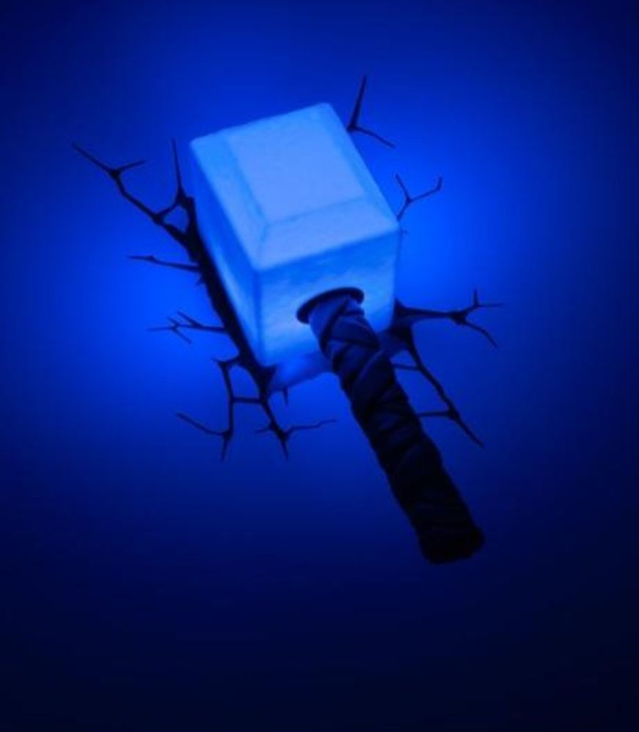 Popculture Bottlepops | Marvel Avengers Thor'S Hammer 3Dfx Wall Night Light