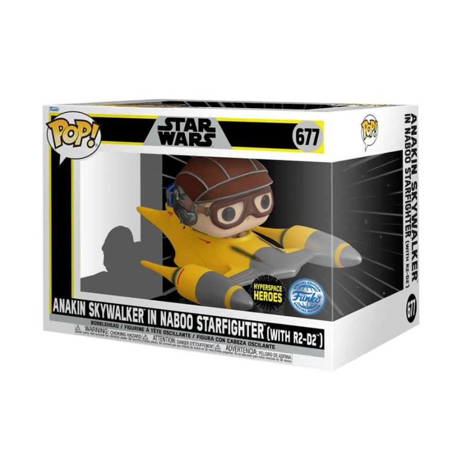 Popculture Funko | Star Wars - Anakin Skywalker In Naboo Starfighter (With R2-D2) Pop! Ride [Rs]