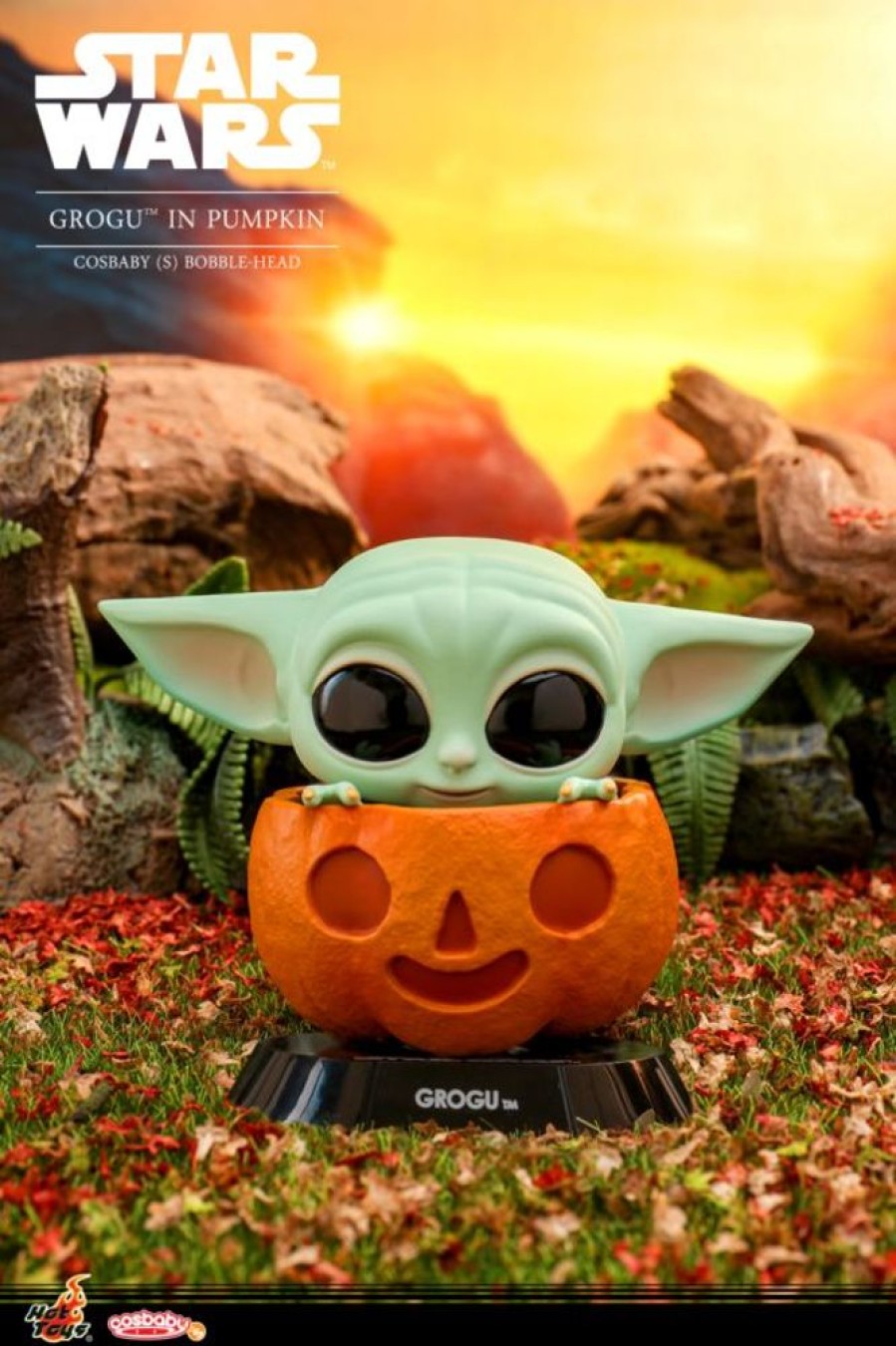 Popculture Star Wars | Star Wars: Mandalorian - Grogu In Pumpkin Cosbaby