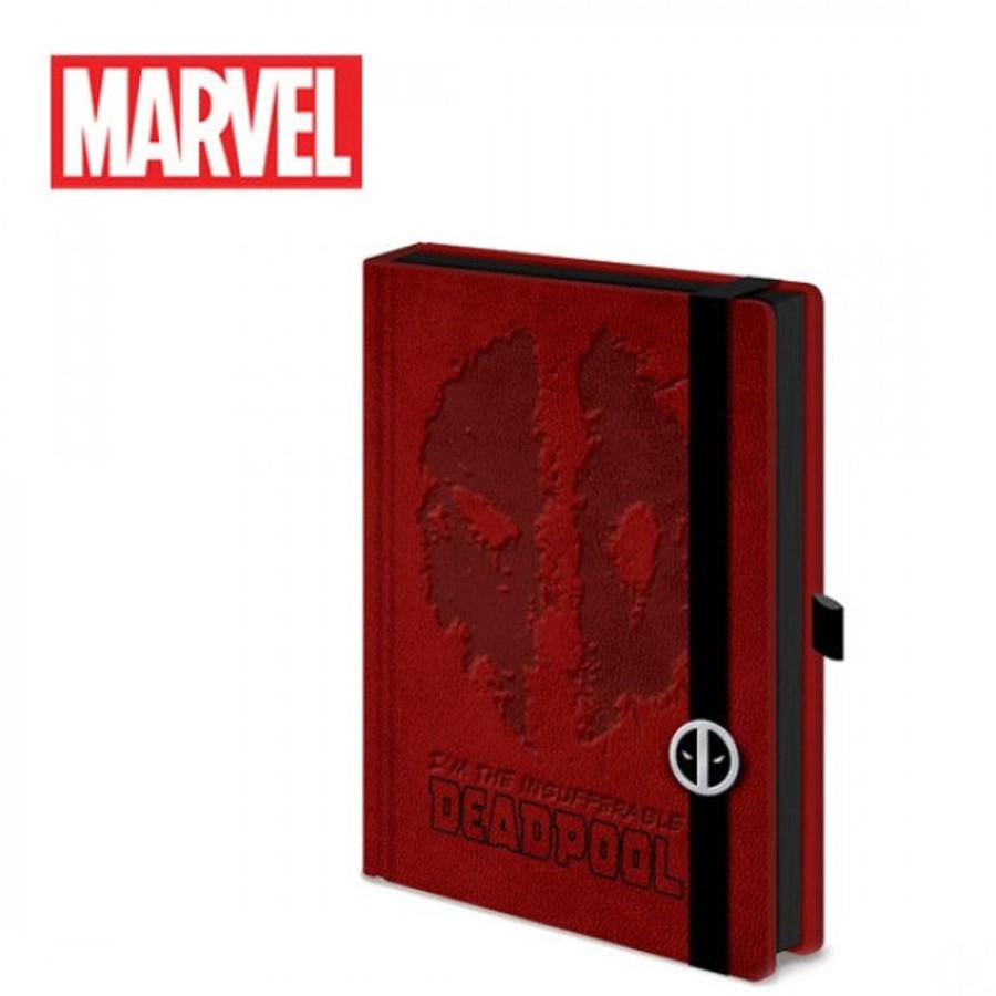 Stationery Marvel | Marvel Comics Deadpool Premium A5 Deadpool Symbol Notebook