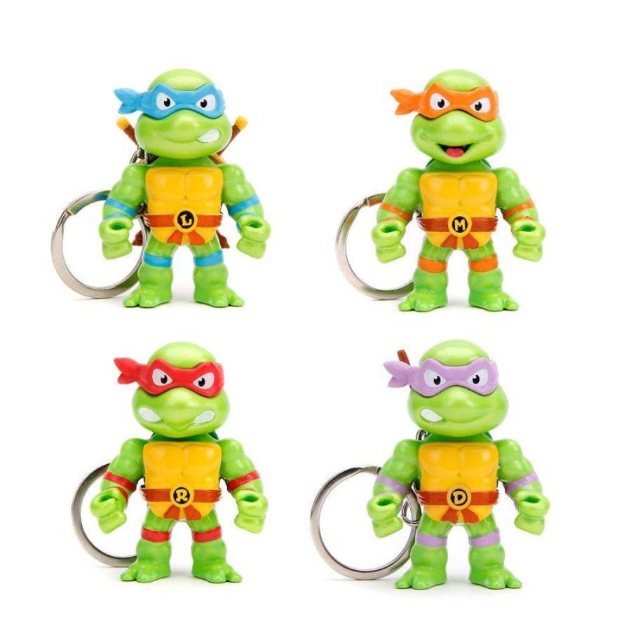 Fashion Jada Toys | Teenage Mutant Ninja Turtles - 2" Metalfigs Keychain 4-Pack