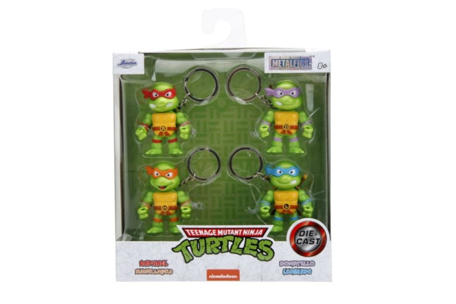 Fashion Jada Toys | Teenage Mutant Ninja Turtles - 2" Metalfigs Keychain 4-Pack