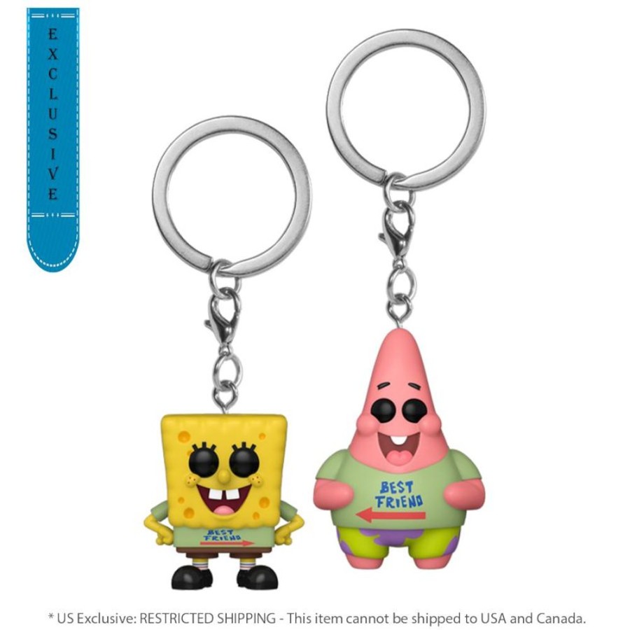 Fashion Funko | Spongebob Squarepants - Best Friends (Spongebob And Patrick) Pop! Keychain 2-Pack [Rs]