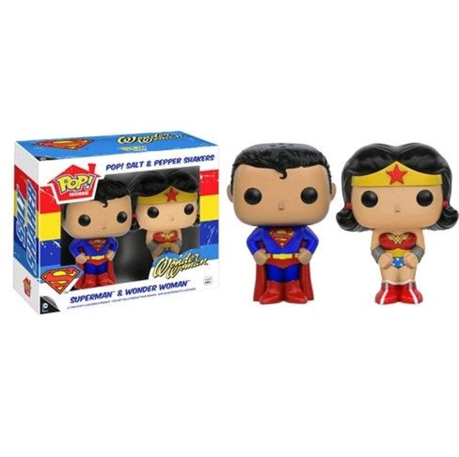 Popculture Funko | Superman & Wonder Woman Salt & Pepper Shakers