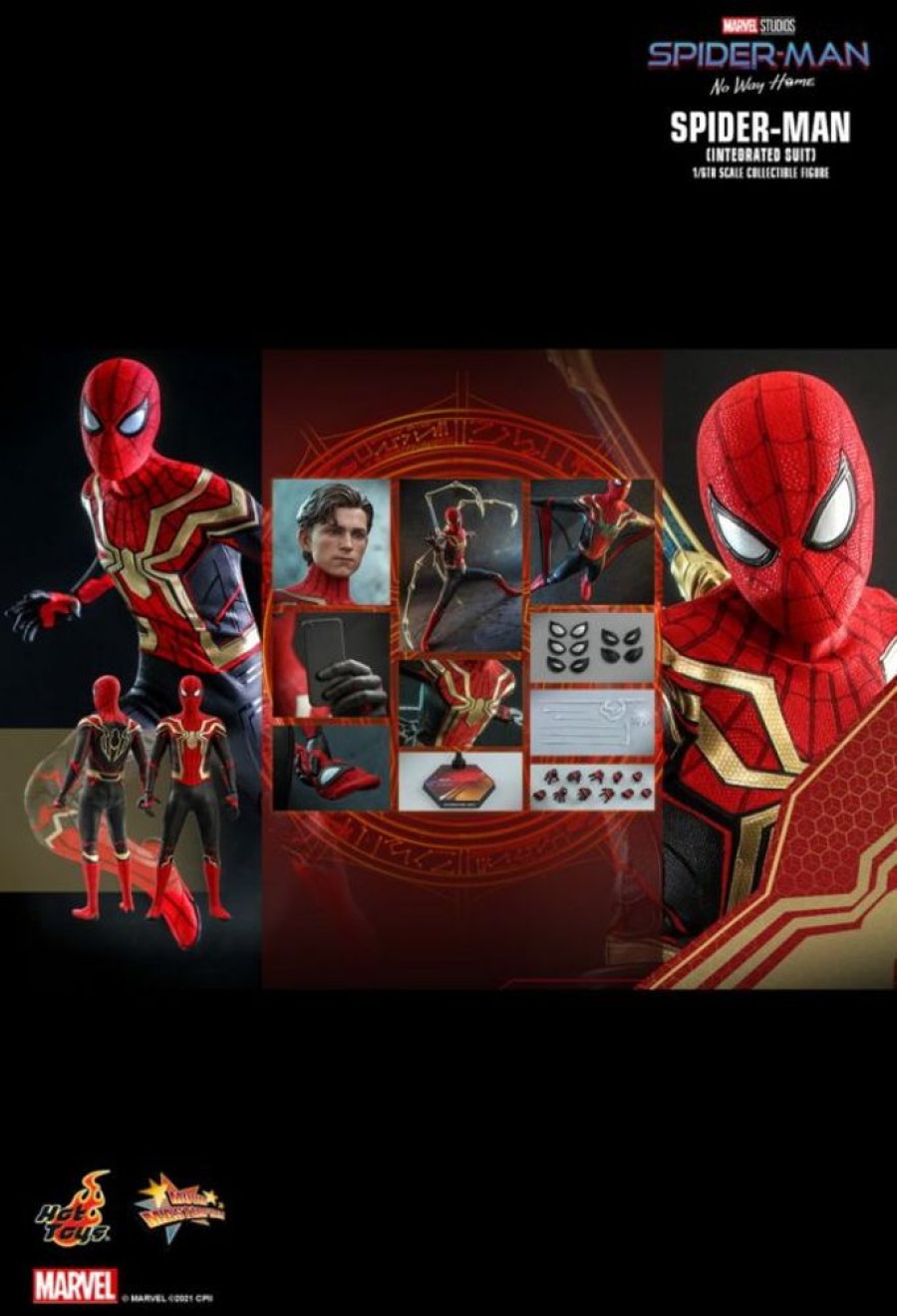 Toys Hot Toys | Spider-Man: No Way Home - Spider-Man Integrated Suit 1:6 Scale 12" Action Figure