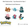 Toys kawada Pokemon Nanoblocks | Nanoblock - Mini Pokemon Box - Normal Type Set (6Pc)