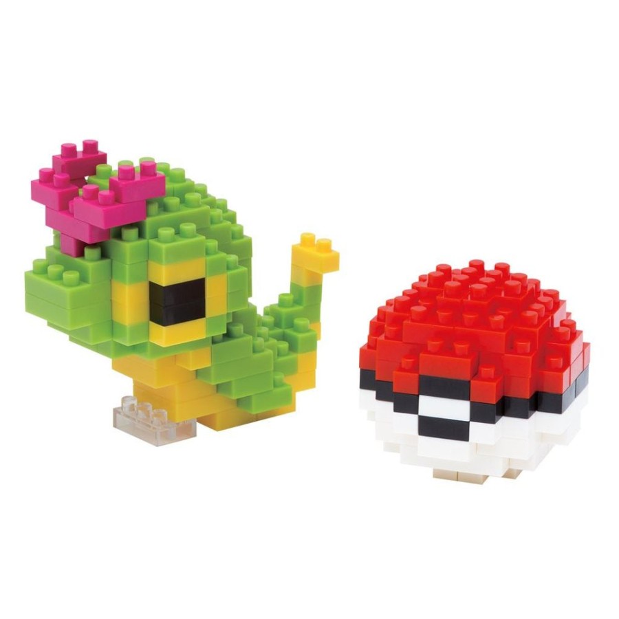 Toys kawada Pokemon Nanoblocks | Pokemon - Caterpie And Pokeball Nanoblock