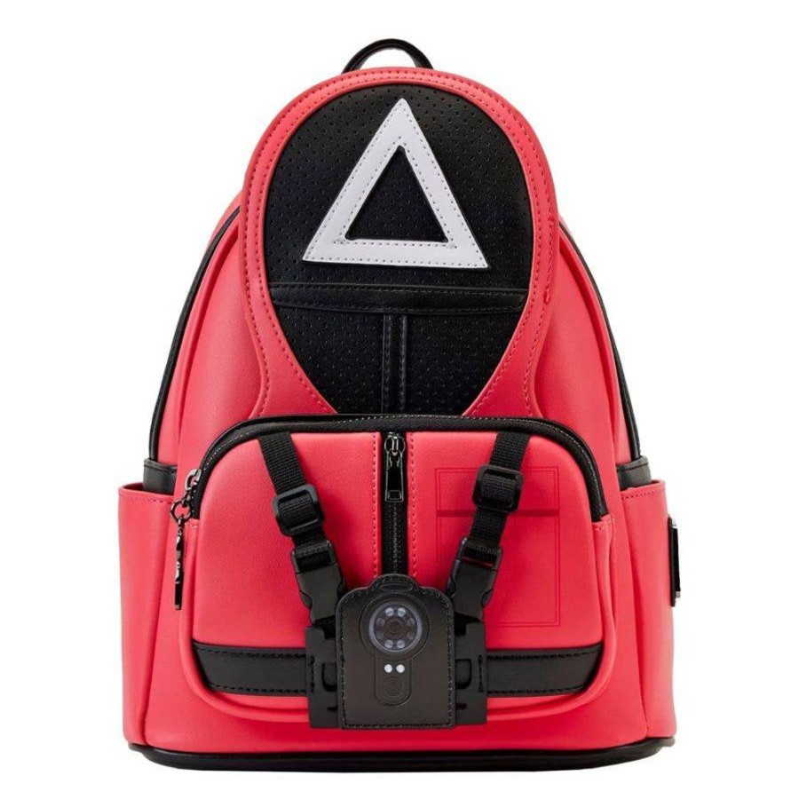 Fashion Loungefly | Squid Game - Triangle Guard Cosplay Mini Backpack [Rs]