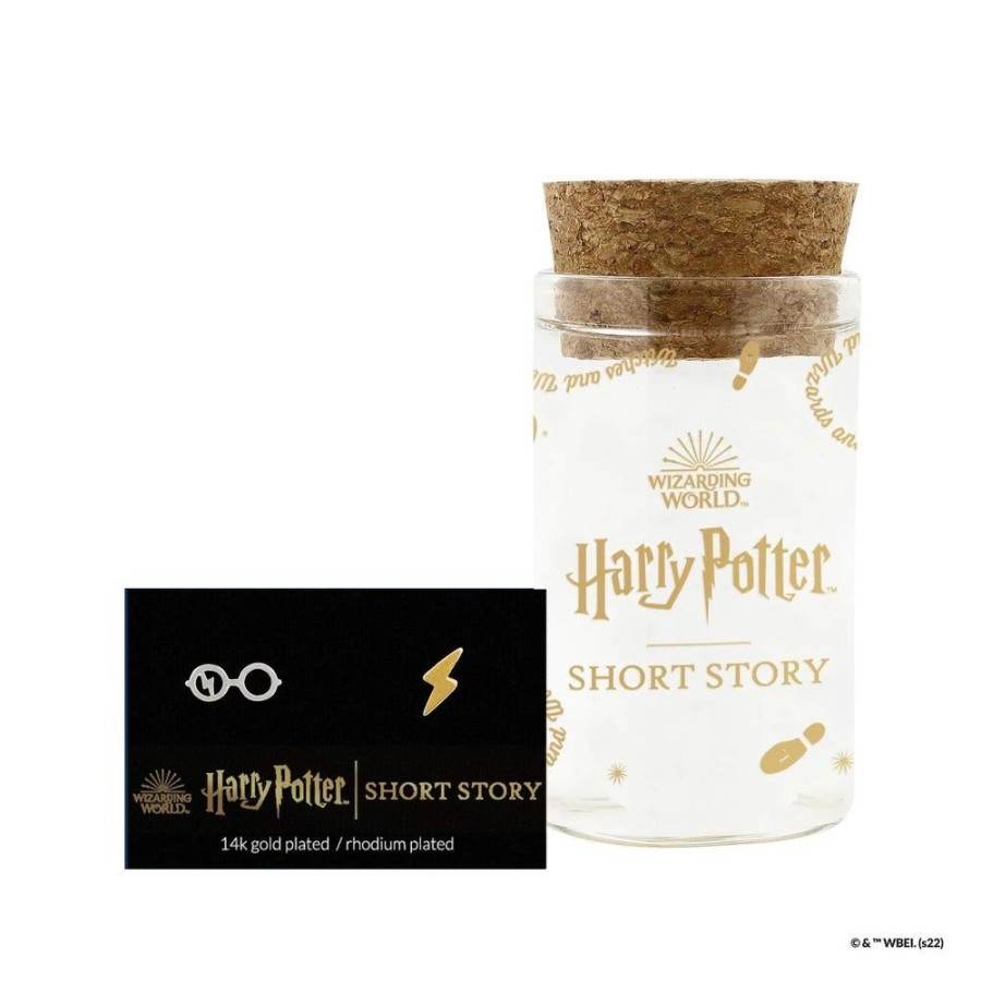 Popculture Harry Potter | Harry Potter - Glasses & Lightning Bolt Epoxy Earrings