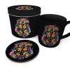 Popculture Harry Potter | Harry Potter - Hogwarts Floral Crest Mug & Coaster