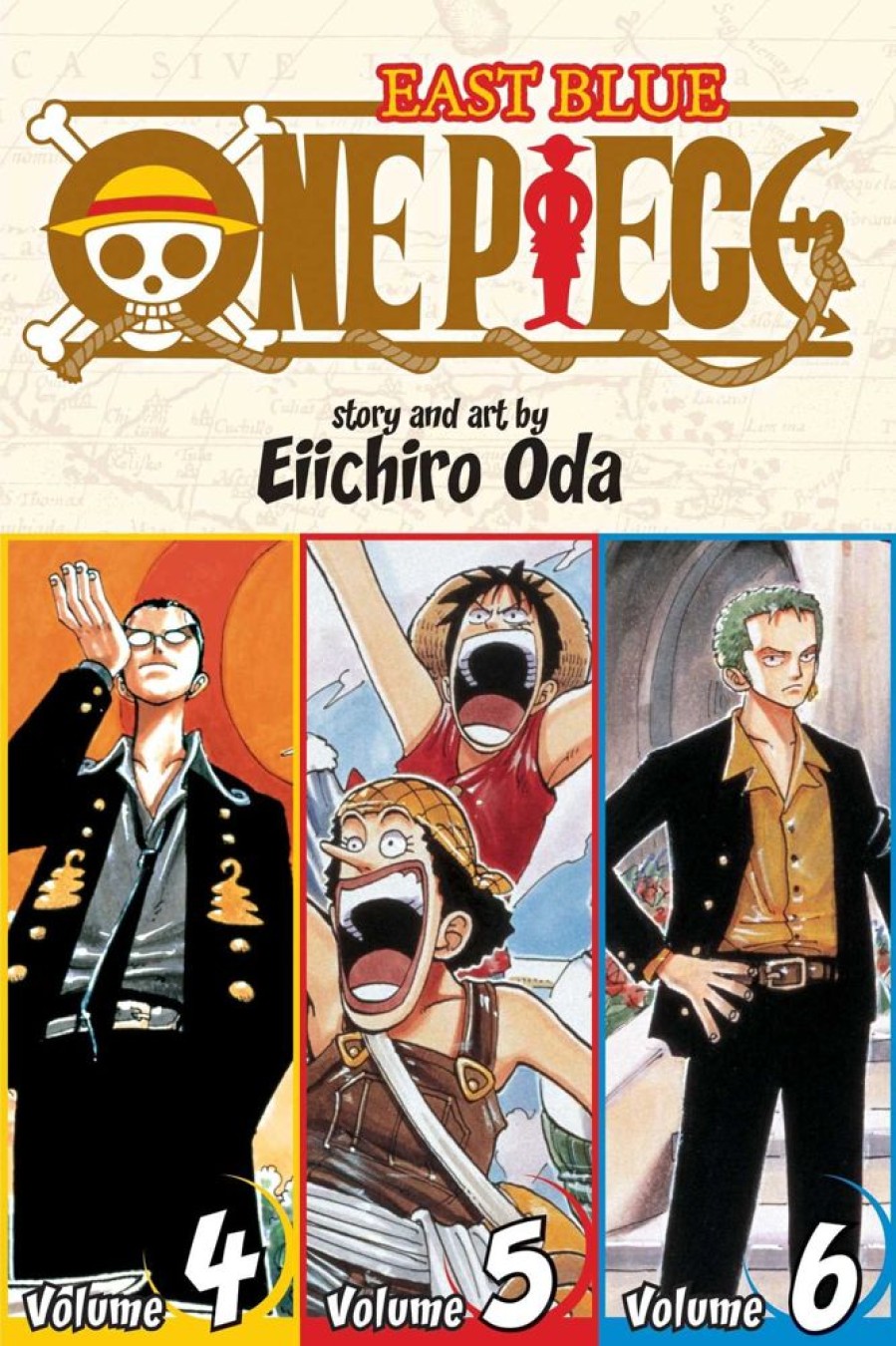 Anime One Piece | Manga - One Piece (Omnibus Edition), Vol. 4, 5 & 6