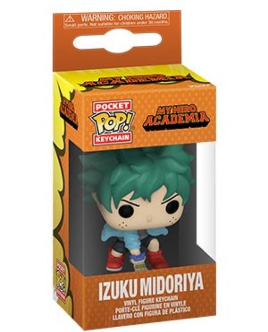 Anime Funko Keychains | My Hero Academia - Deku With Gloves Pocket Pop! Keychain