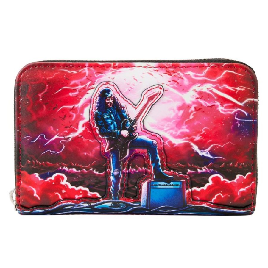 Popculture Loungefly | Stranger Things - Eddie Munson Tribute Glow Zip Around Wallet