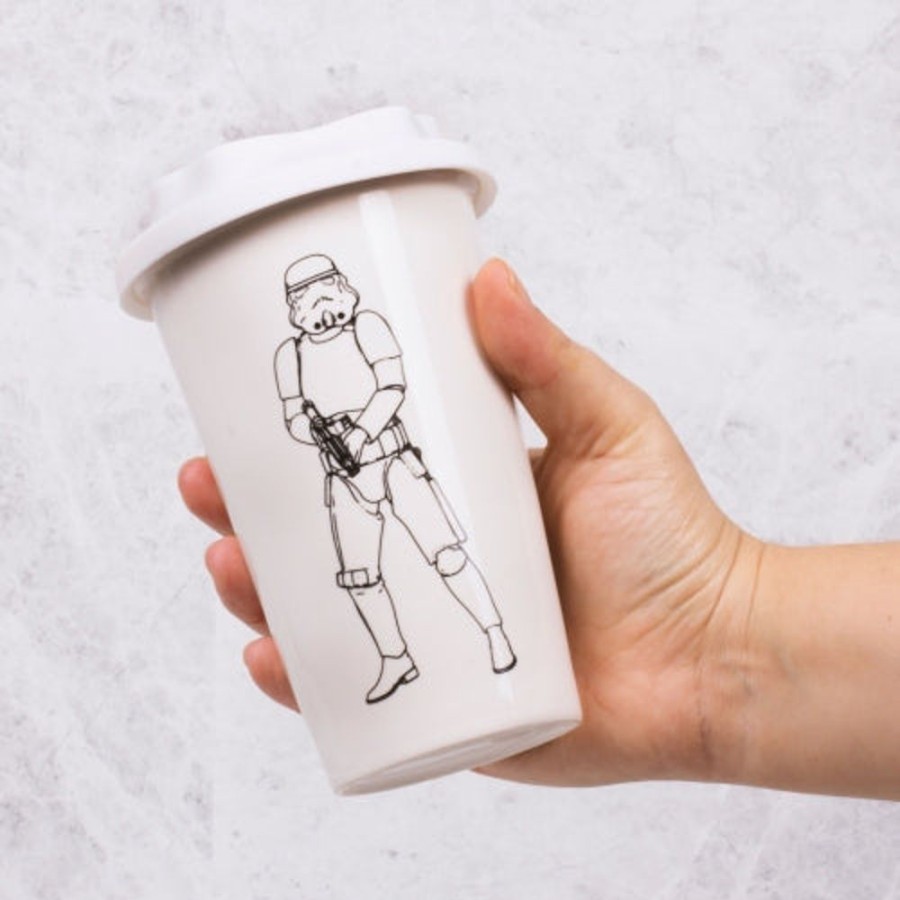 Food & Drinks Star Wars | Original Stormtrooper Ceramic Travel Mug - White