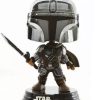 Popculture Funko | Star Wars: The Mandalorian - Mandalorian With Dark Saber Glow Metallic Pop! Vinyl [Rs]