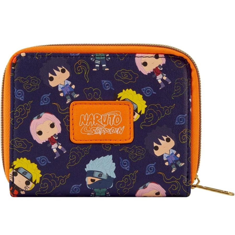 Anime Loungefly | Naruto Shippuden - Team 7 Pop! Print Zip Around Purse