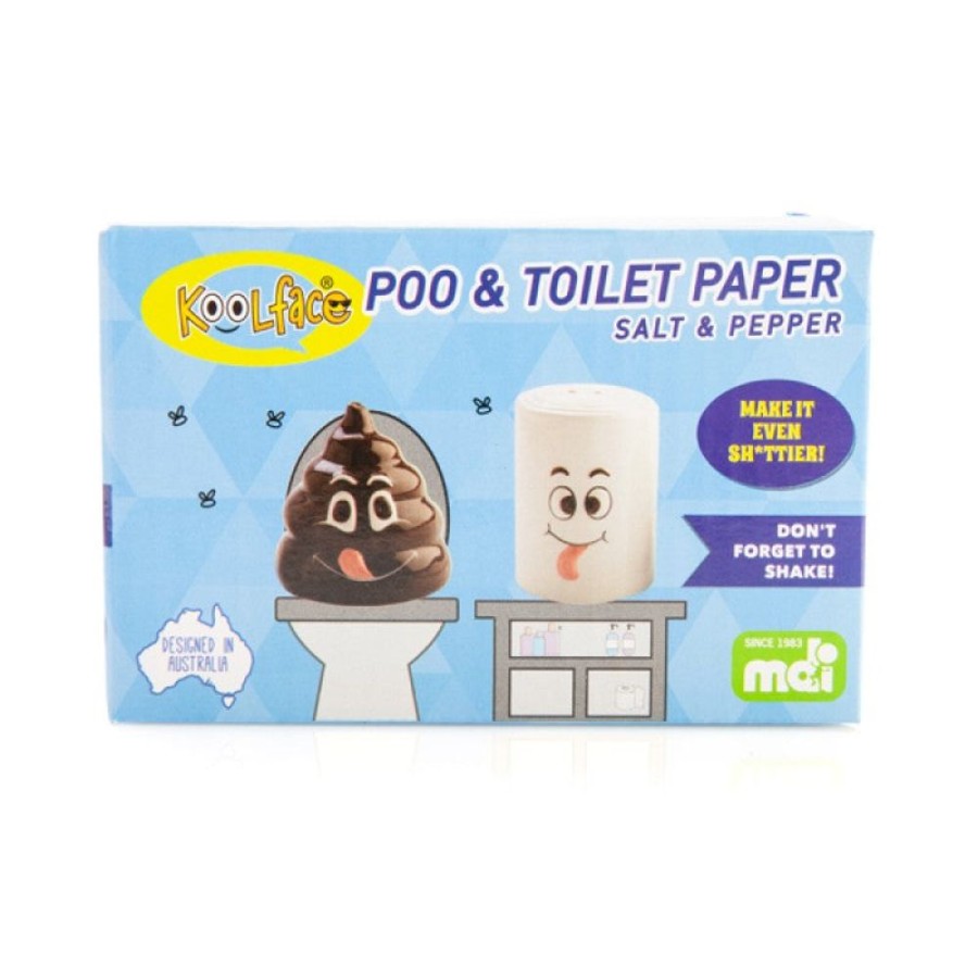 Toys MDI | Koolface Poo And Toilet Paper Salt & Pepper Set