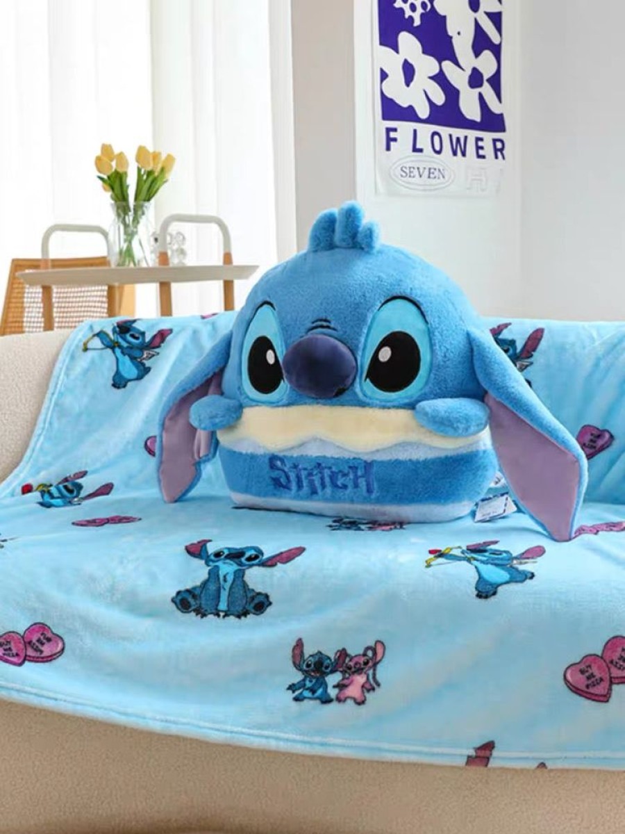 Popculture Disney | Disney - Stitch Plush Cushion With Blanket