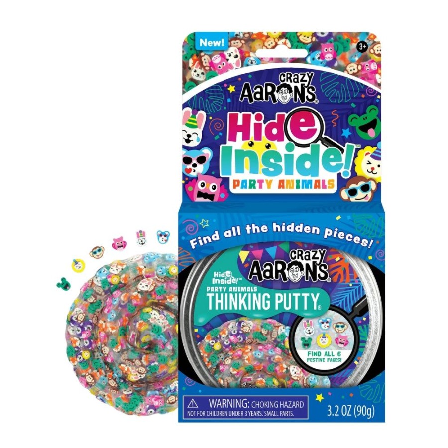 Toys Crazy Aaron's | Crazy Aaron'S Thinking Putty - Hide Inside Party Animals