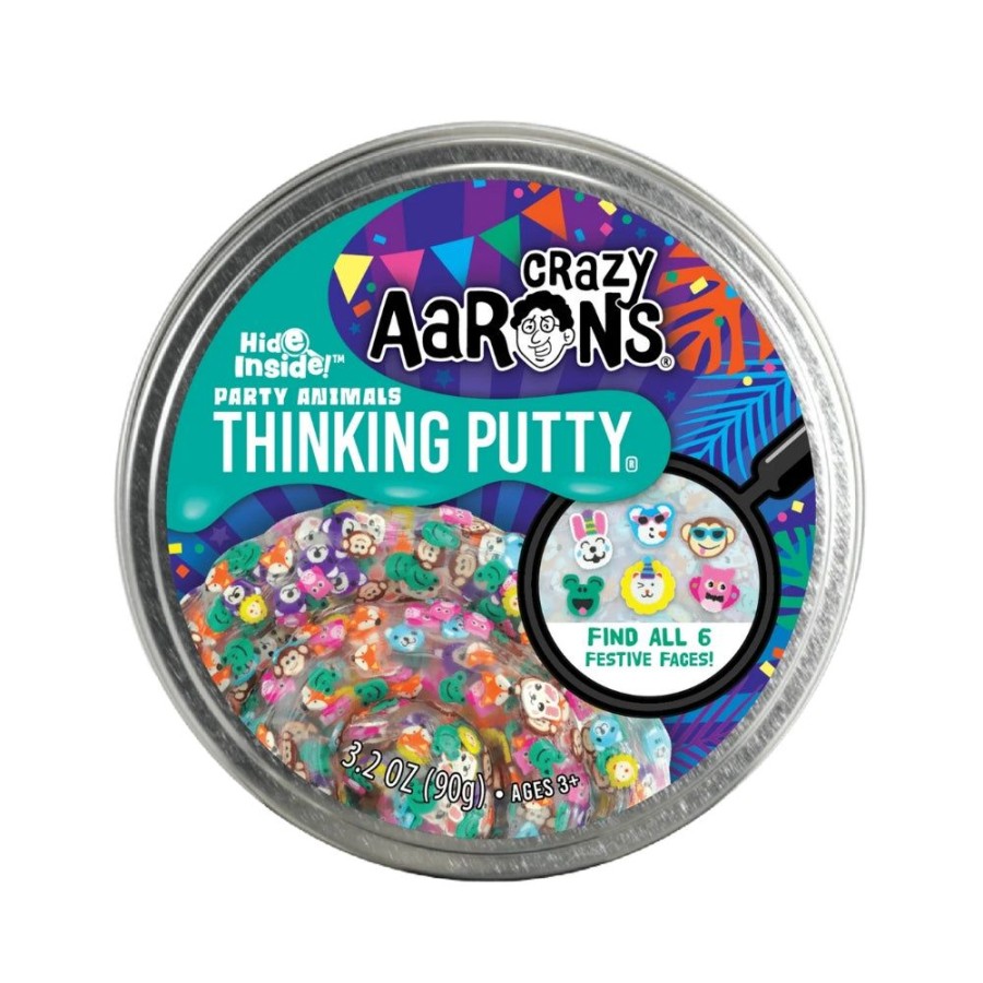 Toys Crazy Aaron's | Crazy Aaron'S Thinking Putty - Hide Inside Party Animals