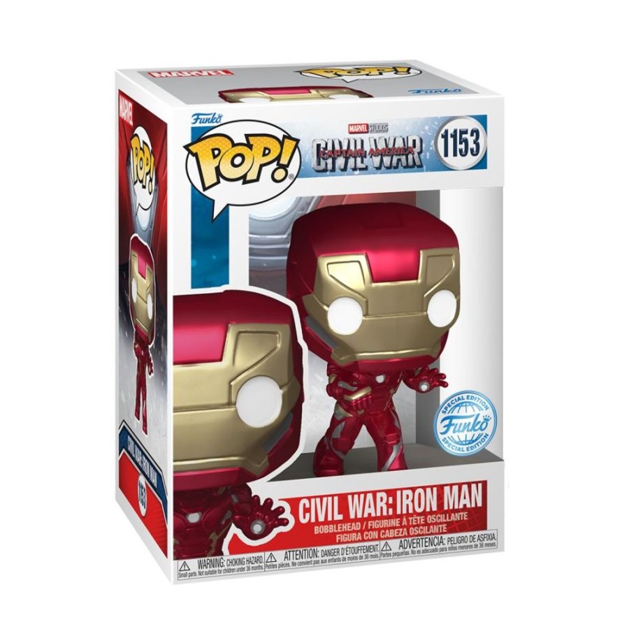 Popculture Funko | Captain America 3: Civil War - Iron Man Build-A-Scene Pop! Vinyl [Rs]