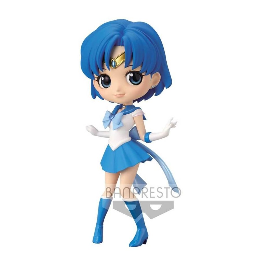 Anime QPosket Sailor Moon Figures | Sailor Moon Eternal - Q Posket - Super Sailor Mercury - Version A: Normal Colour