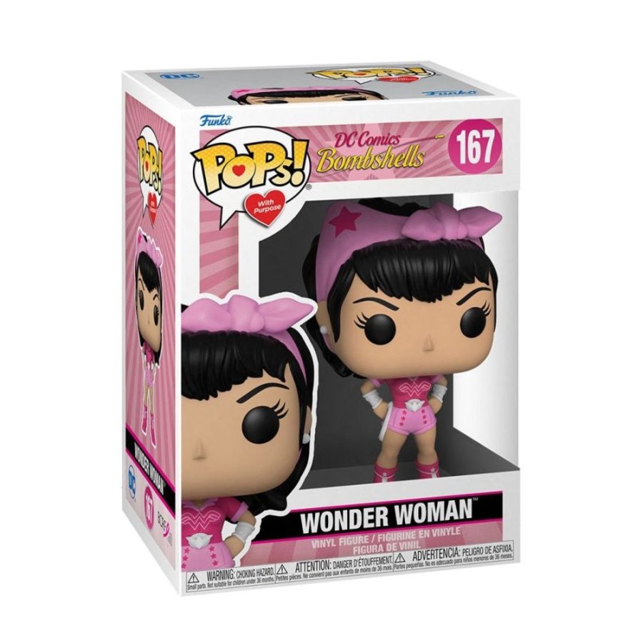 Popculture Funko | Dc Bombshells - Wonder Woman Breast Cancer Awareness Pop! Vinyl