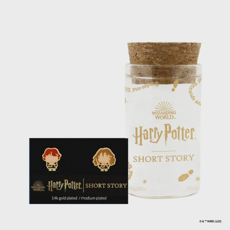 Popculture Harry Potter | Harry Potter Earring Epoxy Ron & Hermione