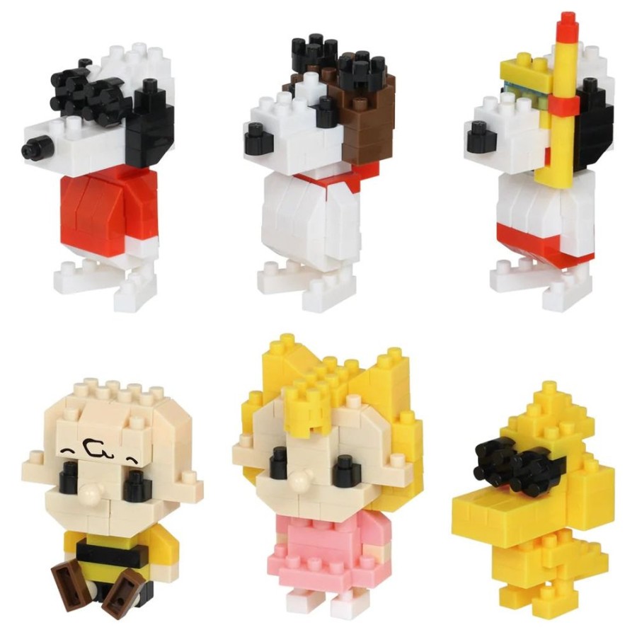 Toys kawada Nanoblocks | Peanuts Vol. 3 Assorted Blind Box Cdu Mininano Nanoblock