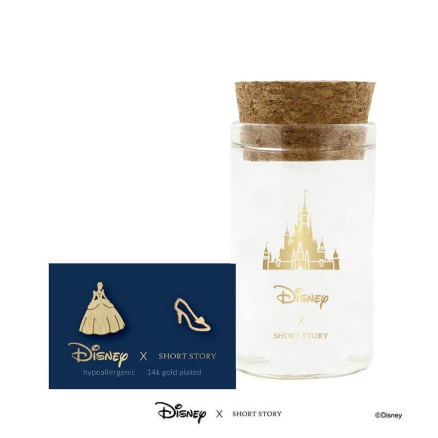 Fashion Disney | Disney - Cinderella - Dress And Shoe Earrings (Gold)