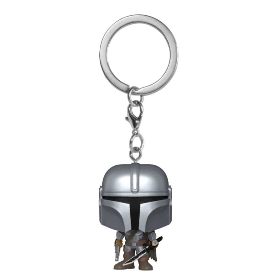 Popculture Funko | Star Wars: The Mandalorian - Mandalorian With Darksaber Pocket Pop! Keychain