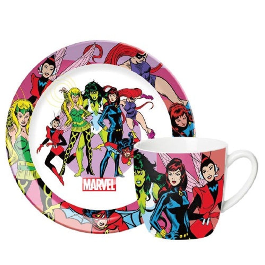 Popculture Marvel | Marvel (Female Superheroes) Saucer & Mug