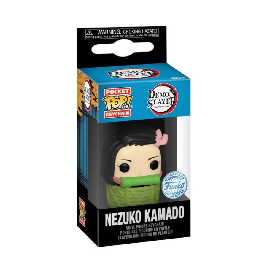 Fashion Funko | Demon Slayer - Nezuko In Basket Pop! Keychain [Rs]