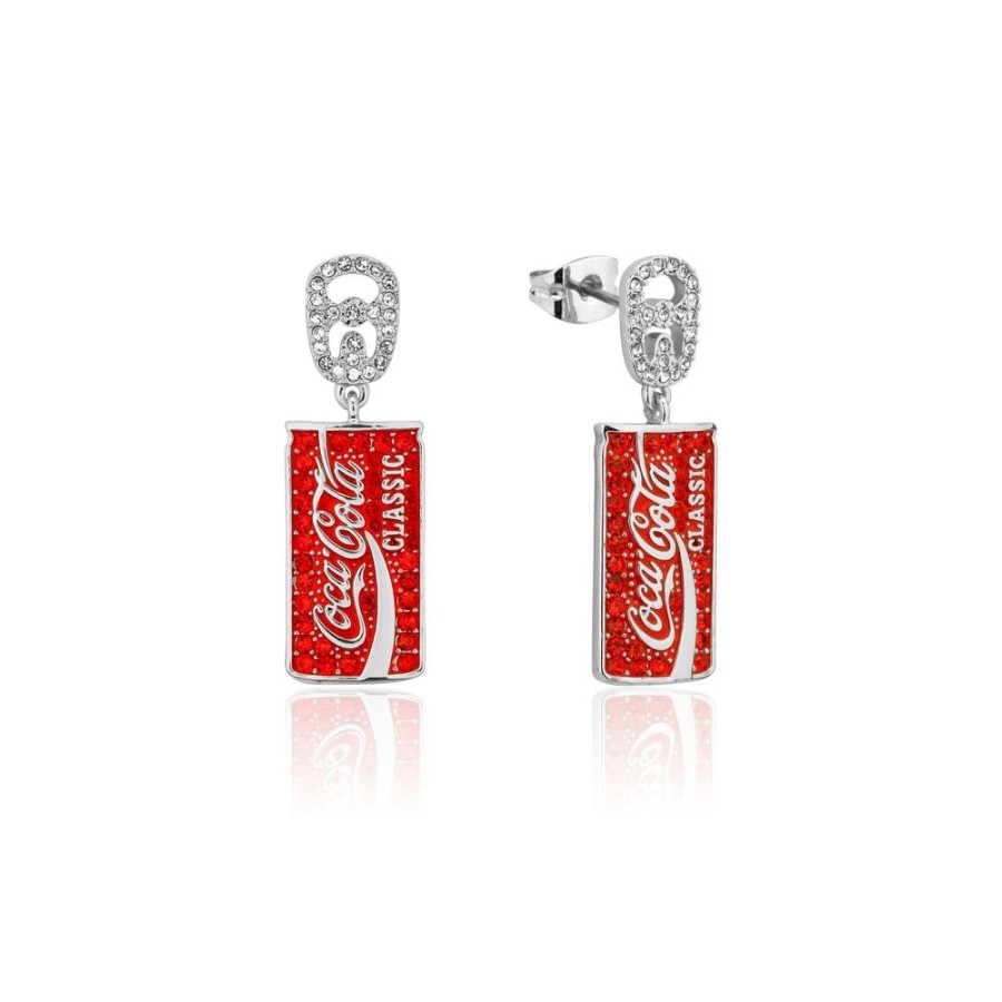 Fashion Couture Kingdom | Coca-Cola - Classic Coke Can Crystal Drop Earrings